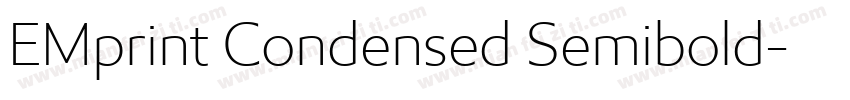 EMprint Condensed Semibold字体转换